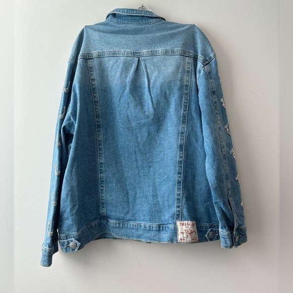 NWT True Religions‎ women's jean jacket size L - Picture 11 of 11